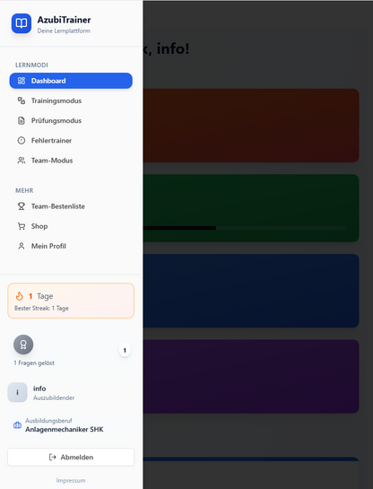 Kälte-Trainer App – Lern-App für Mechatroniker Kältetechnik (AP1/2)