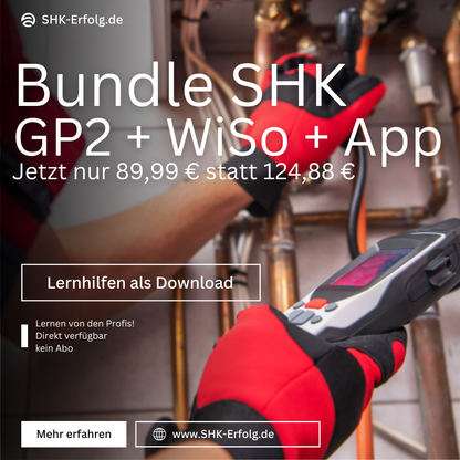 SHK-Prüfungs-Bundle – Gesellenprüfung (1+2) + WiSo + Trainer-App