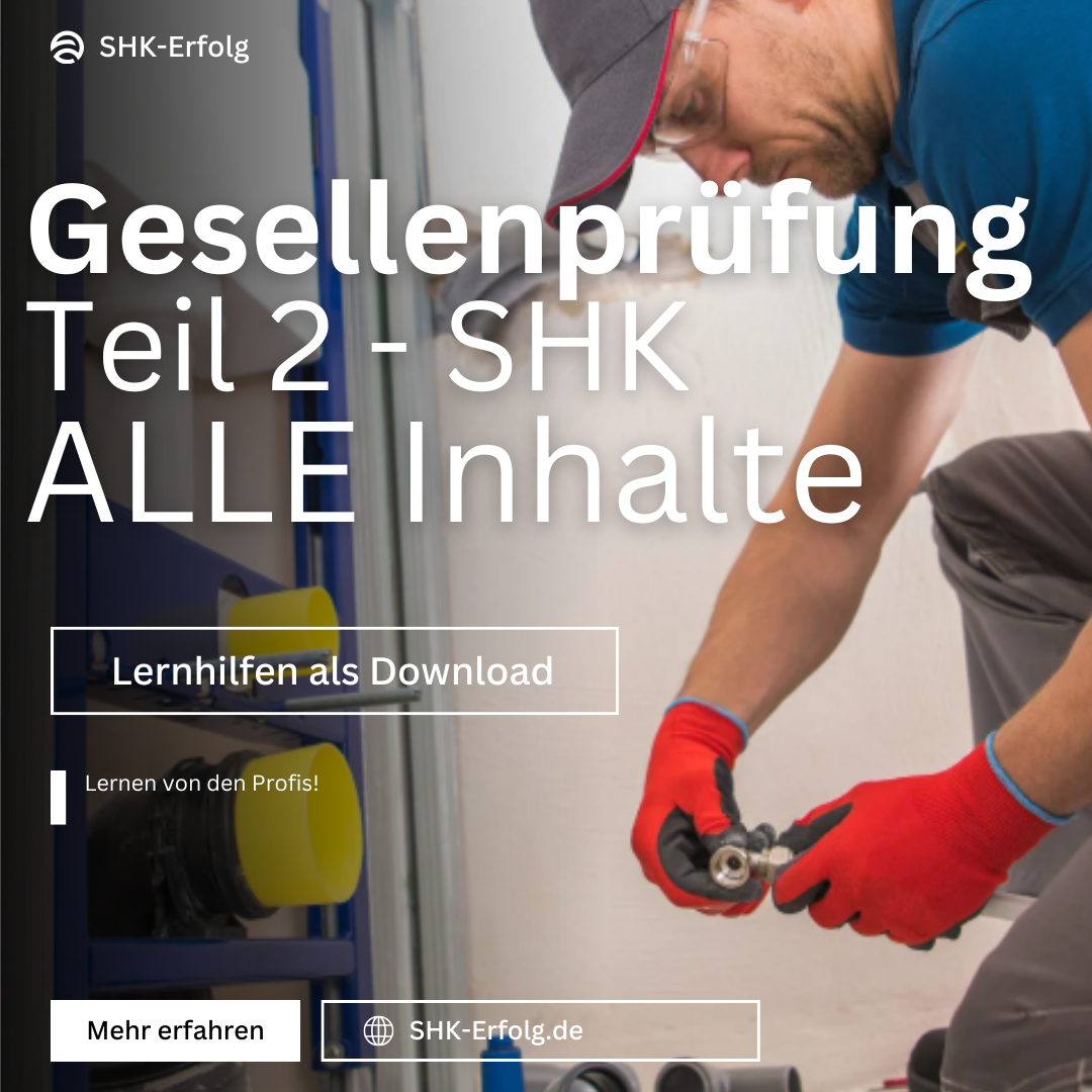 SHK Gesellenprüfung Teil 2 – 2026/27 Das Komplett-Lernpaket (PDF+Prüfungsfragen)